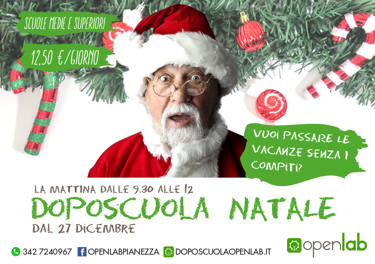 doposcuola vacanze natale